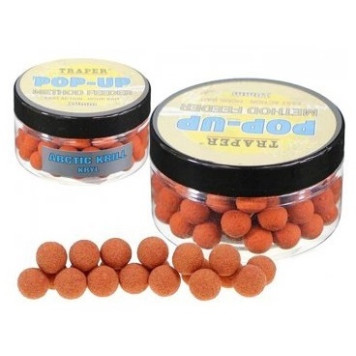 Бойлы плавающие Traper Method Feeder Pop-Up (Kryl, криль), 30г/10мм
