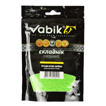Компонент прикормки Печиво Vabik флуо зеленое 150г