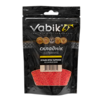 Компонент прикормки Печиво Vabik флуо красное 150г