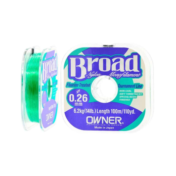 Леска OWNER BROAD, 100м, 0.26mm, 6,2kg