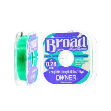 Леска OWNER BROAD, 100м, 0.28mm, 7,2kg