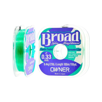 Леска OWNER BROAD, 100м, 0.33mm, 9,4kg