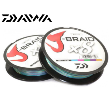 Плетенка Daiwa J-Braid X8 0.18мм 150м цвет разноцветный