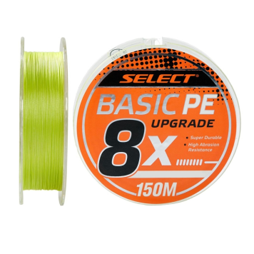 Плетенка Select Basic PE X8 150 м 0.16мм, цвет салатовый