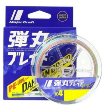Плетенка Major Craft 150m X4 (мультиколор) DB4-150/1.0MC. 0.13mm. 7.4kg. 18Lb-1