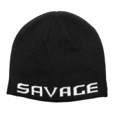 Шапка Savage Gear Logo Beanie Black/White