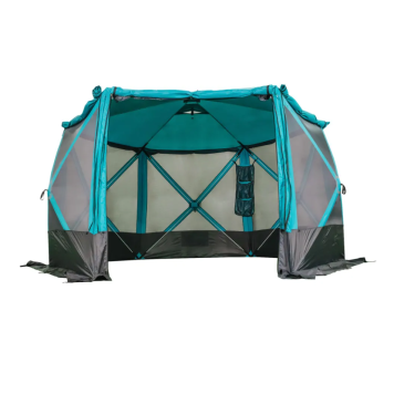 Шатер Следопыт быстросборный PF-TOR-K10 цвет Waterfall 6 стен, 3,35х3,85м, h-2,25м, S по полу 9,3кв.м-8