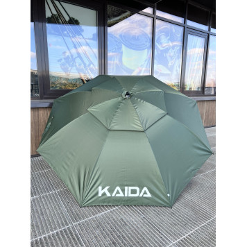 Зонт рыболовный Kaida SU01-22 2.2м, army green (двойной слой)-1