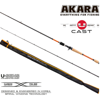 Спиннинг кастинговый Akara Teuri Cast 762H 2.28м, 17.5-49гр-1