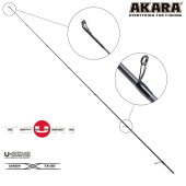 Вершинка на спиннинг Akara Teuri 1.98м 3.5-12гр