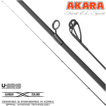 Вершинка на спиннинг Akara Trout E.L Sport UL 1.98м 0.5-4.5гр
