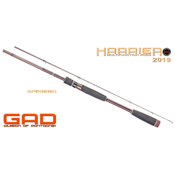 Спиннинг Gad Harrier New 2019, 198см, 1.0-7.0гр., 3-6Lb. Fast, арт. HAS662ULF-1