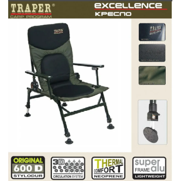 Кресло карповое складное Traper Excellence+-1