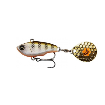 Тейл спиннер Savage Gear Fat Tail Spin 55S цвет Perch Fluo