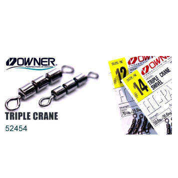 Вертлюжок Owner тройной 52454 Triple Crane №22-2