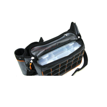 Сумка рыболовная поясная Следопыт Fishing Belt Bag, 74х22х10 см, цв. серый + 2 коробки-3