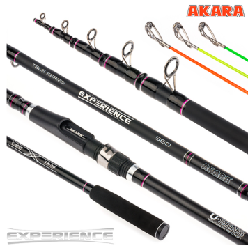 Фидер Akara телескопический Experience Tele 3.6м, 40-80-120гр