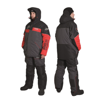 Костюм зимний Alaskan Dakota 2.0 (куртка+полукомбинезон) красный/серый/черный -30°C