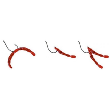 Мотыль искусственный Lucky John Extra Blood Worm XL, 160шт-2