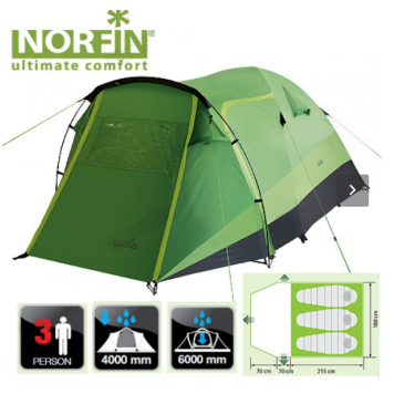 Трехместная палатка Norfin Bream 3
