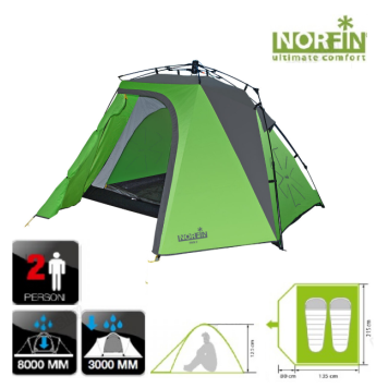 Двухместная палатка Norfin Pike 2