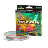 Плетенка Kosadaka Wega Multicolor 130м, многоцветная