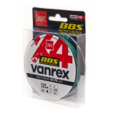 Плетенка Lucky John Vanrex BBS X4 BRAID Moss Green 125м, #3.0/0.28мм темно-зеленая