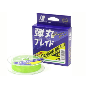 Плетенка Major Craft 200m X8 (зеленый) DB8-200/0.6GR. 0.06mm. 5.2kg. 14Lb