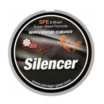 Плетенка Savage Gear HD8 Silencer Braid Green 120м #0.6 0.12мм (6.3kg)-1