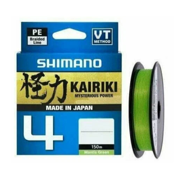 Шнур плетеный Shimano Kairiki 4 150m 0,315mm 22.7kg M,Green