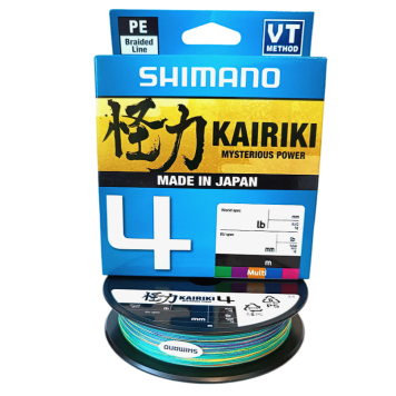 Шнур плетеный Shimano Kairiki 4 150m 0,19mm 8.2kg Multi Color