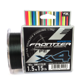 Плетенка YGK Frontier Assorted x4 100m #1.5/0.205mm 15lb/6.8kg тёмно-зелёный
