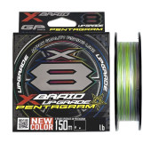 Шнур YGK X-Braid Upgrade X8 Pentagram 150m #0.6/0.128mm 14Lb/6.3kg