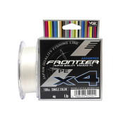 Плетенка YGK Frontier Assorted x4 100m #1.2/0.185mm 12lb/5.4kg (белый)