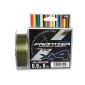 Плетенка YGK Frontier Assorted x4 100m #2.5/0.260mm 25lb/11.3kg (болотный)