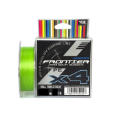 Плетенка YGK Frontier Assorted x4 100m #1.5/0.205mm 15lb/6.8kg салатовый