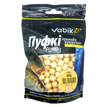 Воздушная кукуруза Vabik, Corn Puffies XXL (6-8 мм), 20г, Мед