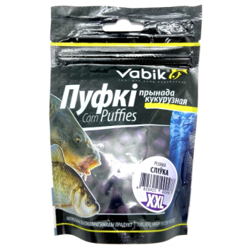 Воздушная кукуруза Vabik, Corn Puffies XXL (6-8 мм), 20г, Слива