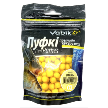 Воздушная кукуруза Vabik, Corn Puffies XXL (6-8 мм), 20г, Ваниль