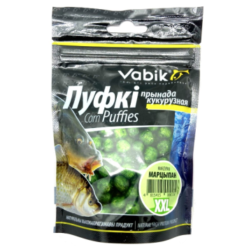 Воздушная кукуруза Vabik, Corn Puffies XXL (6-8 мм), 20г, Марципан