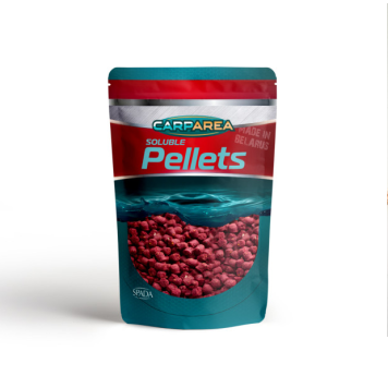 Пеллетс CarpArea «Soluble Pellets» (Strawberry/Клубника) 6мм, 1кг
