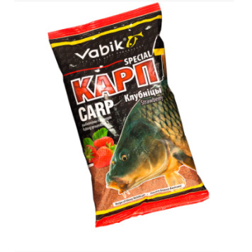 Прикормка Vabik Special "Карп Клубніцы" (красная), 1кг