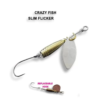 Блесна вращающаяся Crazy Fish Spinner Slim Flicker 1,9г #2