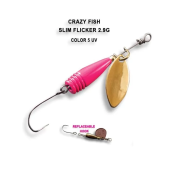 Блесна вращающаяся Crazy Fish Spinner Slim Flicker 2,9г #5