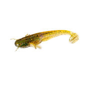 Виброхвост FishUp Catfish 2'' цвет 036 - Caramel/Green & Black