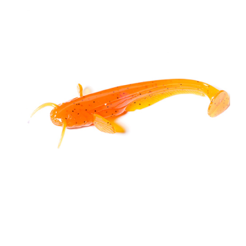 Виброхвост FishUp Catfish 3'' цвет 049 - Orange Pumpkin/Black