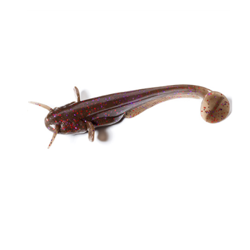 Виброхвост FishUp Catfish 2'' цвет 050 - Green Pumpkin Brown/Red & Purple