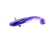 Виброхвост FishUp Catfish 2'' цвет 060 - Dark Violet/Peacock & Silver