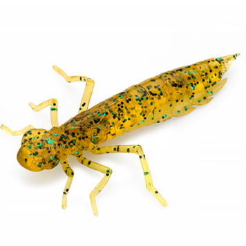 Личинка FishUp Dragonfly 1.2" (10шт) цвет 036 - Caramel/Green & Black