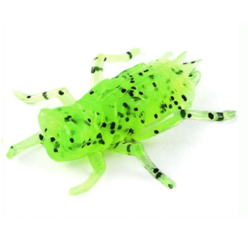 Личинка FishUp Dragonfly 0.75" (12шт) цвет 055 - Chartreuse/Black